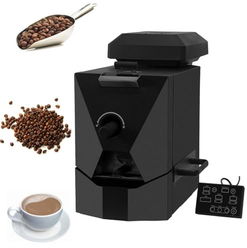 Commercial Coffee Bean Roaster, 1000W Electric Coffee Bean Roaster with 3 Baking Curve Coffee Bean Roasting Machine with Smoke Filter, 49.2x26.4x40cm