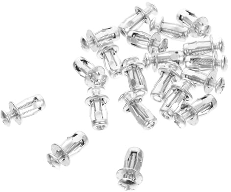 Toddmomy 20sets Viti Di Ancoraggio Cava Con Dado Forma Di Fiore Per Fissaggio Porte Inserti Filettati in Metallo Resistente e Facile Da Installare Per Uso Domestico e Commerciale