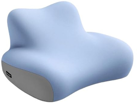 EHJRE Almohada para La Espalda, Soporte para La Cama, Diseño Ergonómico, Descanso Cómodo, Azul