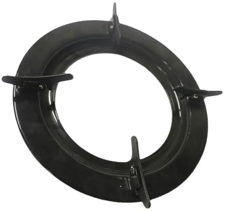 GARIOUANS Soporte para Estufa de Gas de Hierro Negro Base Plana y Soporte Estable, Compatible Milk Pan y Wok para Cocinas de Gas