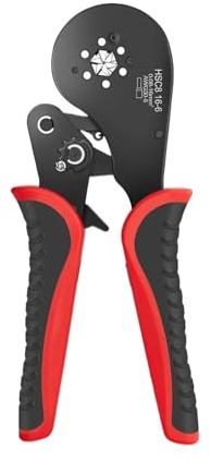Pinza crimpatrice for terminali tubolari HSC8 16-6 Mini pinze for terminali di grandi dimensioni Morsetti elettrici 0,08-16 mm²/30-5 AWG