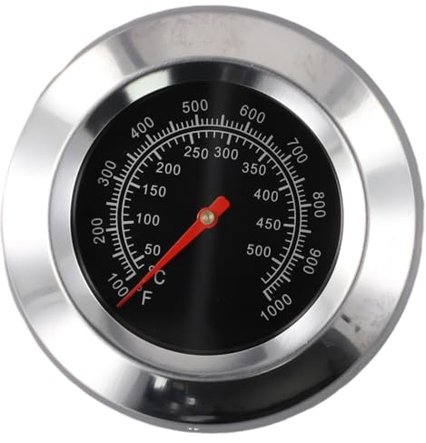 FACAIIO Thermomètre de barbecue en acier inoxydable étanche 50 – 500 °C – 1000 °F – 1000 °F – Jauge de température pour barbecue et fumoir