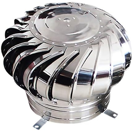 JIIPOREGJ Stainless Steel Hood Wind Exhaust Fan Automatic Ventilation Fan Roof Ventilator Air Outlet Roof Exhaust Fan Diameter 110Mm,One Color-160Mm