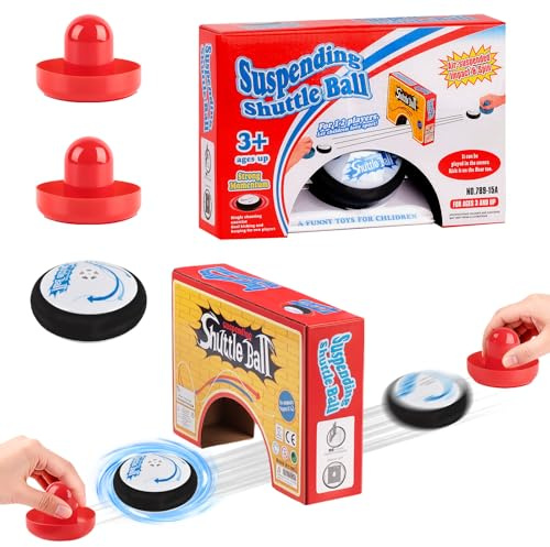 Air Hockey Hover Puck - Portables Air Hockey-Set, Tischspiele Tischspiel Airs Hockeys Brettspiel Spielzeug, Airhockey Tisch Kinder, Tischhockey, Hockey Schläger Kinder, Tischhockeyspiel