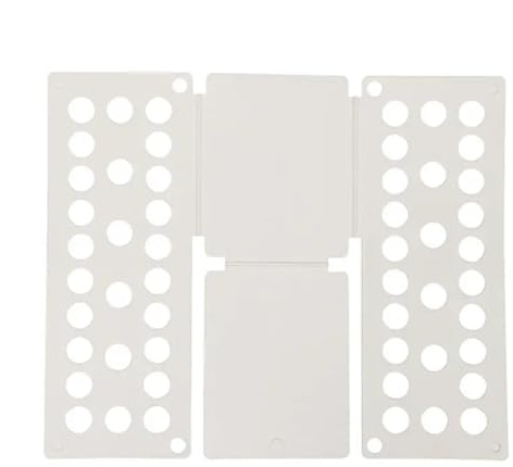 Lot de 2 plieuses à vêtements for Adultes, Planche Plier Rapidement for t-Shirts et Pulls, Organiseur, Gain Temps, Support for la Maison pour T Shirts,Chemises(White)