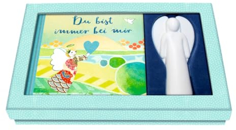Geschenkset - Du bist immer bei mir: Geschenkset mit Engel-Handschmeichler und Gebetbüchlein