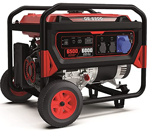 Mosa 5311030 Generatori Red-Star GE-6700, Motore Benzina, 4 Tempi, 389 CC, 5.0 kW