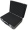HMF 14501-02 Valise pour Appareil Photo, Malette a Pistolet en Aluminium avec Mousse á Prédécoupée | 46 x 33 x 15 cm | Noir