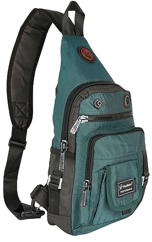 Vanlison Schulterrucksack Sling Rucksack Sling Bag Umhängetasche Daypack Crossbag mit Verstellbarem Schultergurt Mann Frauen Tasche