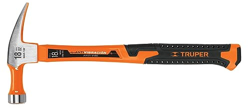 Straight claw hammer 18 oz, fiberglass handle