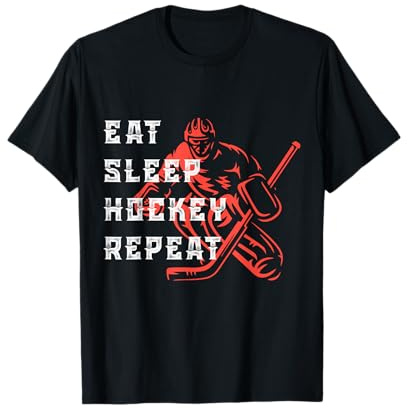 The Real Evolution Of Hockey, Ice Hockey T-shirt, Hockey Maglietta