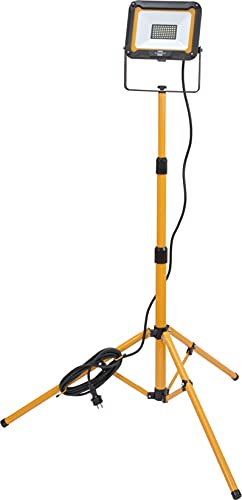 Brennenstuhl Stativ LED Baustrahler JARO 5050 T (50W, 4400lm, 6500K, IP65, LED Arbeitsstrahler mit Stativ und 5m Kabel)