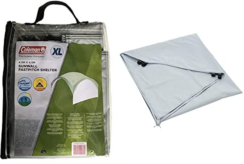 Coleman Seitenwand für Fast Pitch Shelter Pavillon Seitenteil, grau, XL & Seitenwand für Event Shelter XL und Event Shelter Pro XL 4,5 x 4,5 m, Pavillon Seitenteil, Sonnenschutz, wasserabweisend
