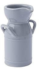 CGB Giftware | Mini Milk Churn Jug | Breakfast Afternoon Tea | Holds 30ml | Kitchen Accessory | Black and White | Gift Boxed | Loft Range | GB05792