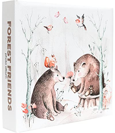 Grupo Erik 6x4 Photo Album - Forest Friends | 10x15 cm, 200 Pockets Photo Albums 6x4, Memory Book | Gifts Under 15 Pounds, Cute Gifts For Women & For Men