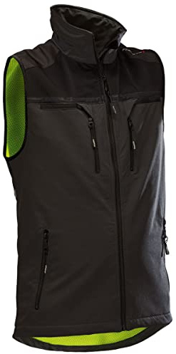 Pfanner® atmungsaktive und elastische KlimaAIR® Weste mit guter Sichtbarkeit, Farbe:schwarz, Größe:L