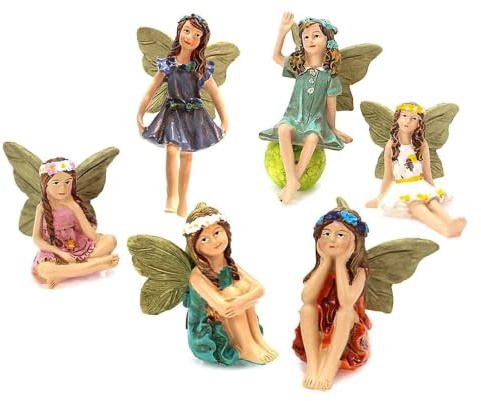 Srcasy 6 Piezas Figuras de Hadas en Miniatura