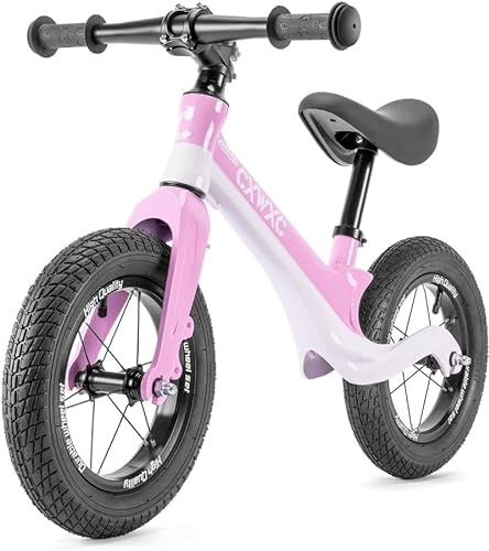 CXWXC Laufrad ab 2 Jahre Einzigartiger Magnesiumlegierung 12 Zoll Kinder Laufrad Tragfähigkeit von 30 kg Laufräder für 24-60 Monate Balance Bike