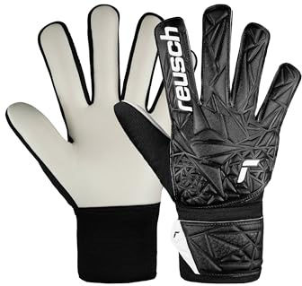 Reusch Attrakt Starter Solid Junior Torwarthandschuhe Kinder Jugendliche Fußballhandschuhe für Jungen und Mädchen geeignet für alle Wetterbedingungen und Spielfeldoberflächen