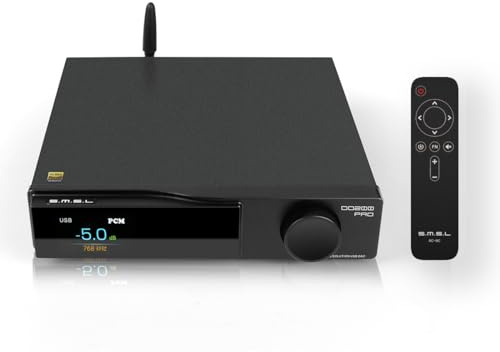 SMSL DO200 Pro Balanced MQA DAC: 12x CS43131XMOS XU316 PCM768kHz DSD256 DAC, USB/Opt/Coax/Bluetooth5.1/HDMI ARC vers RCA/XLR Sortie Convertisseur, HiFi Audio Preamp DAC pour PS5/PC/HDTV/Lecteur CD
