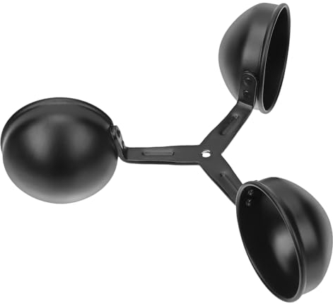 Yardenfun Anemometer Windbecher für Windmessung Ersatz Windgeschwindigkeitsbecher für Anemometer Präziser Windsensor Windmessung Cup für Luftstrommessung Wind Gauge Cup