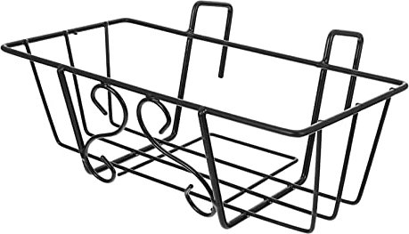 Milisten 1pièce Support Suspendu De Fleurs Fer Étagère à Fleurs pour Balcon Jardin Et Cour Décoration Élégante Et Pratique