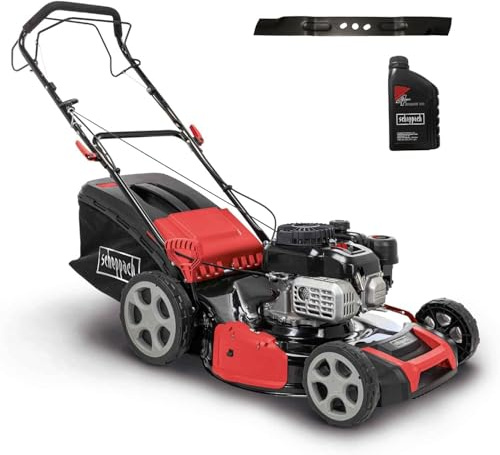 Scheppach Tondeuse à Gazon Thermique MS180-51 – Largeur de Coupe 51 cm