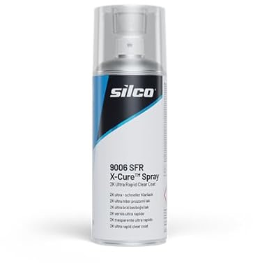 INTERMIX SUPPLIES Silco 2k Lacquer aerosol 9006 Fast Drying UHS Clear Coat Spray Can High Exceptional Gloss Retention Easy Application Excellent Leveling High Durability Yellowing Resistance 400ml