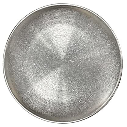 LIFKOME Plat Rond Acier Inoxydable Assiette De Barbecue Plateau De Service Pour Nourriture