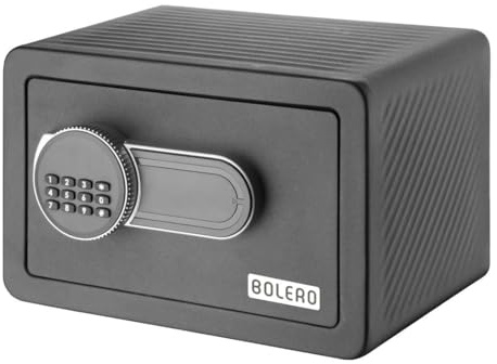 Bolero Coffre-fort standard pour chambre d'hôtel Noir 200 x 310 x 200 mm