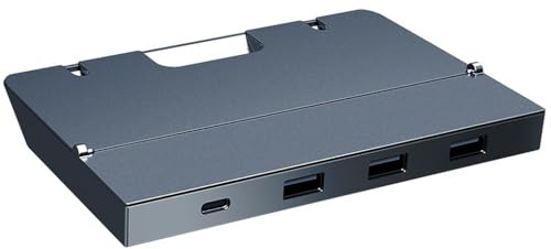 mophrati 6-in-1 Car USB Docking Station Type-C Expansion Card Reader Gamepad Dock Hub Quick Charge ABS Charger Gaming Splitter