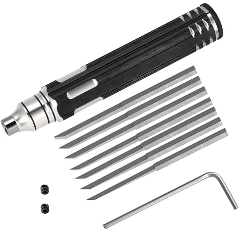 7-Piece Model Scribing Tool Kit, Engraving Pen With 6 Steel Tips For & Other Scale Models