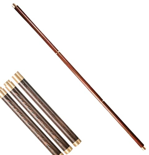 Traditional Tai Chi Stick Wooden for Elderly, Portable Splicable Qigong Posture Martial Arts Portable Taiji Stick for Outdoor Park Lawns 120CM