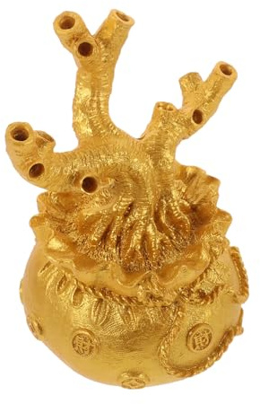 GOOHOCHY Albero dei Soldi Feng Shui in Resina Ornamento da Tavolo Portafortuna per Casa e Ufficio Decorazione DIY Artigianale Albero della Fortuna Scultura Prosperità per Studio e Sala