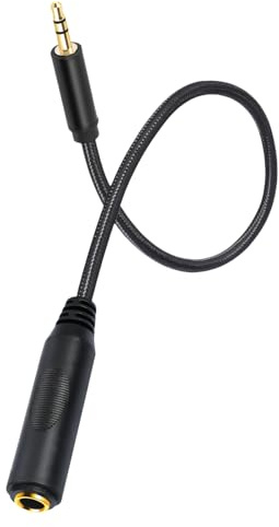 HVRFJXI Portable Stereo Sound Converters Cable 1 / 8Inch Male to 1 / 4Inch Female Cord for Travel and Outdoor Convenience Use Professional Adapter