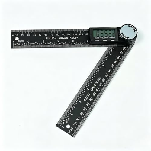Digital Angle Finder Ruler, 360° High Precision Digital Inclinometer Protractor, LCD Display Angle Measure Tool for Woodworking, Construction, Carpenter and DIY Measuring