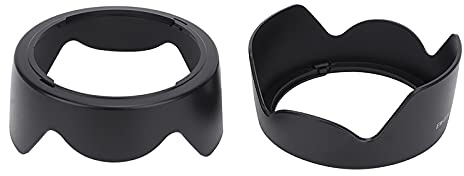 Naroote Paraluce per Obiettivo con Montaggio per Fotocamera in Plastica EW 83H da 2 Pezzi, Compatibile con Paraluce EF 24 105 Mm F4L IS USM, Resistente con Prevenzione delle Interferenze Luminose,