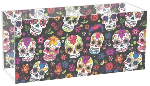 Joisal Skull svart penna och pennhållare