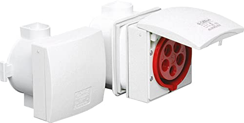 Steckdose CEE Schuko unterputz UP IP44 16A 6h 5pol WALTHER mondo 416 RW 416RW