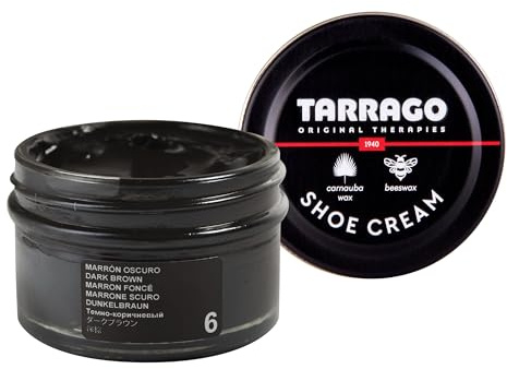 Tarrago Shoe Cream 50 ml | Cirage Crème, polissante et protectrice pour chaussures, sacs et accessoires en cuir, cuir et cuir synthétique | Cirage pour chaussures