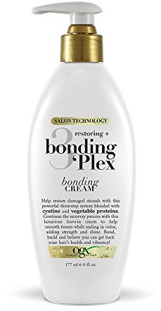 OGX Restoring Bonding Plex Leave-In Balsam Cream för skadat hår, 177 ml