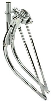 Alta 26 Cruiser Bent Spring Fork, Multiple Colors. (Chrome)
