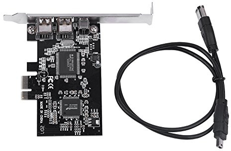 DEWIN Firewire Pci-e, Firewire Karte PCI-E PCI Express FireWire 1394A IEEE 1394 Controller Karte mit Firewire Kabel