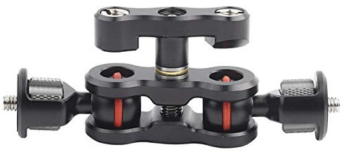 Bras magique de vipère, bras articulé magique de rotation de 360 ​​degrés de bras de tête de boule double, Support de boule de bras magique pour moniteur LCD / moniteur DV / enregistreurs audio LED, D