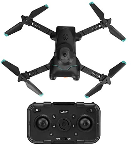 Asixxsix Faltbare Quadrocopter-Drohne mit 4K-Kamera,WiFi-FPV-RC-Drohne mit LED-Licht,Hindernisvermeidung,Optische Flusspositionierung,Höhenhaltung,HeadlessModus, Anfänger-Spielzeuggeschenke