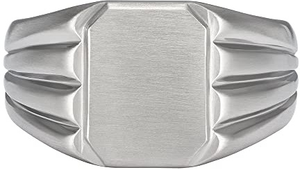 Fossil Ring für Männer All Stacked Up Edelstahl Siegelring, JF04467040