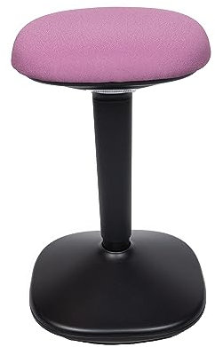 Viasit Younit ergonomischer Hocker, Stehhocker, Stehsitz, Arbeitshocker, Stehsitzhilfe, Sitzhocker für Homeoffice und Büro - Höhenverstellbar (Flieder/lila, Gestell schwarz)