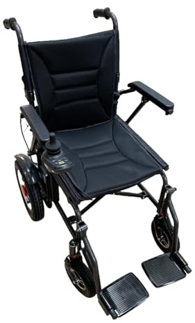 Foldable Electric Wheelchair Lightweight Folding Power Chair 15 KG Mobility Chair Remote Control 20 ah Battery 6 KMPH 250W Motor Aluminium Frame