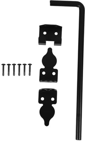 Artibetter Robuster Torverschluss Aus Schwerlast-ground Latch Für Holz Und Metallzäune Mit Schwarzer Spritzlackierung Für Außeneinsatz