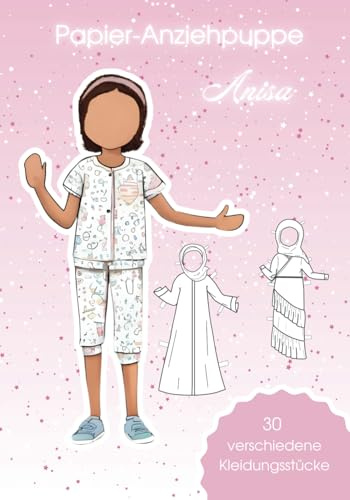 Papier-Anziehpuppe für kleine Muslime